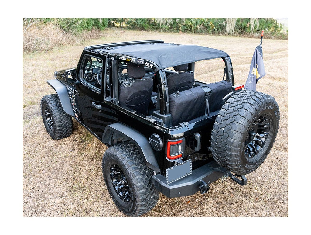 Eclipse Sun Shade Full Black Jeep Rugged Ridge