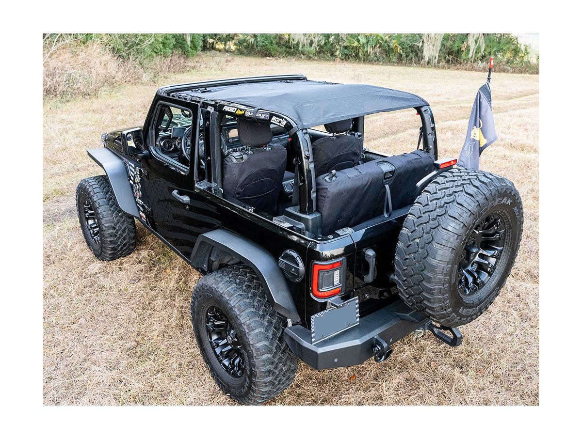 Eclipse Sun Shade Full Black Jeep Rugged Ridge