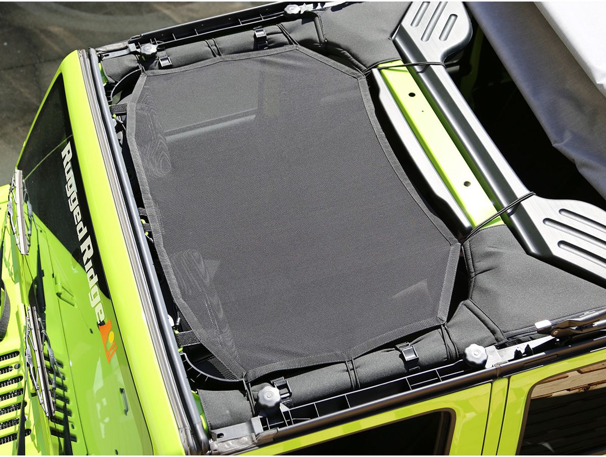 Eclipse Sun Shade Full Black Jeep Rugged Ridge