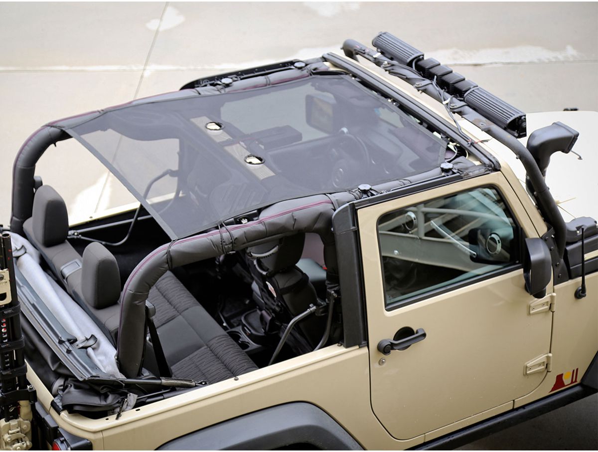 Eclipse Sun Shade Full Black Jeep Rugged Ridge