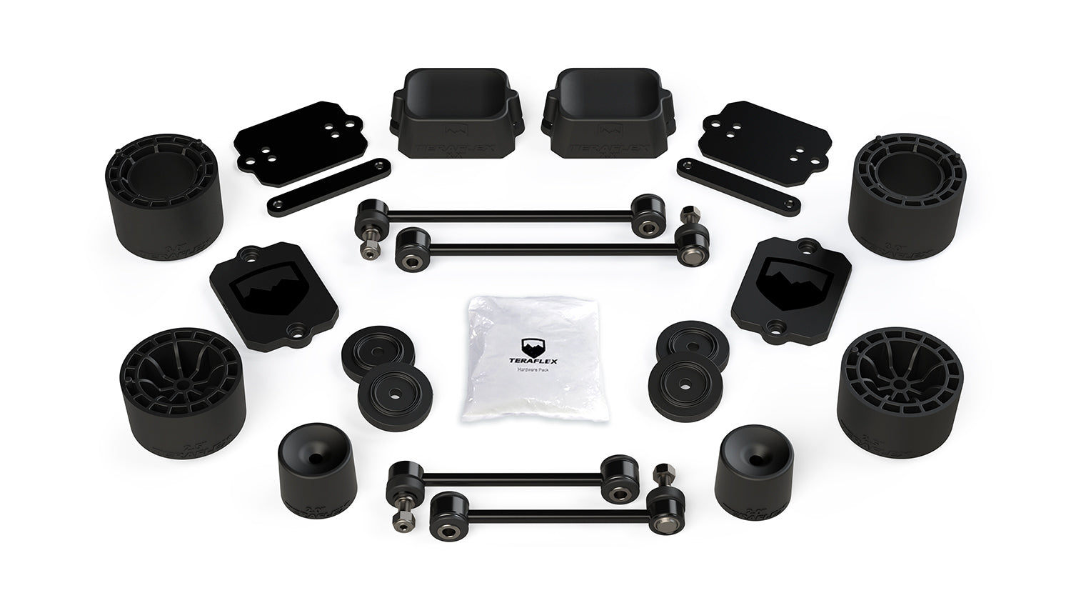 18-Up Wrangler JL 4 Door Sport Sahara 2.5 Inch Performance Spacer Lift Kit No Shocks or Exts TeraFlex