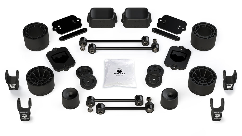 18-Up Wrangler JL 4 Door Sport Sahara 2.5 Inch Performance Spacer Lift Kit & Shock Extensions TeraFlex