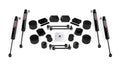 18-Up Wrangler JL 4 Door Sport Sahara 2.5 Inch Performance Spacer Lift Kit & 9550 VSS Twin-Tube TeraFlex
