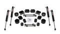 18-Up Wrangler JL 2 Door Sport/Sahara 2.5 Inch Performance Spacer Lift Kit & 9550 VSS Twin-Tube TeraFlex