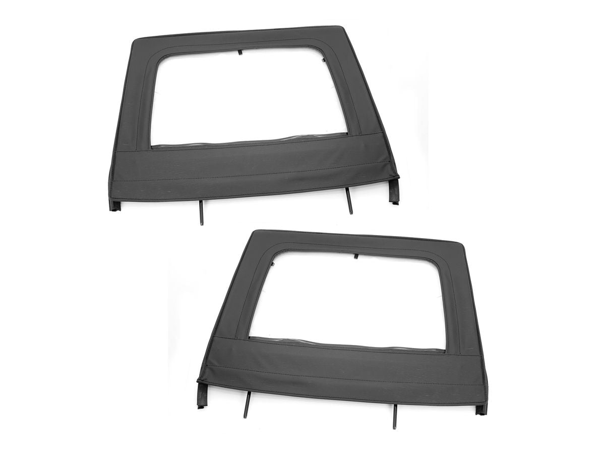 Door Kit Rear Upper Black 07-18 Jeep Wrangler JKU Rugged Ridge