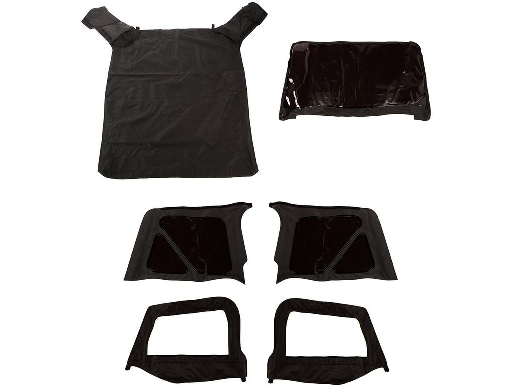Montana Soft Top Door Skins Black Diamond Tinted 97-06 Wrangler TJ Rugged Ridge
