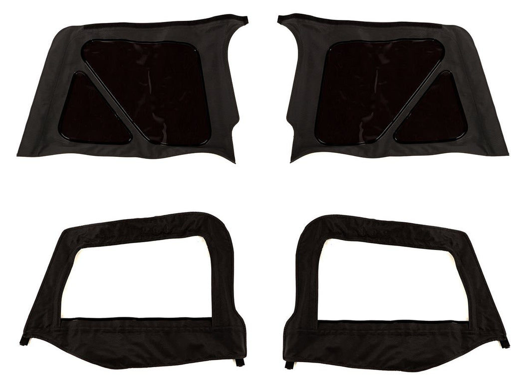 Montana Soft Top Door Skins Black Diamond Tinted 97-06 Wrangler TJ Rugged Ridge