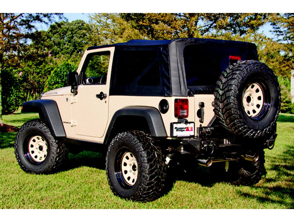 Montana Soft Top Black Diamond 07-09 Jeep Wrangler JK 2 Door Rugged Ridge