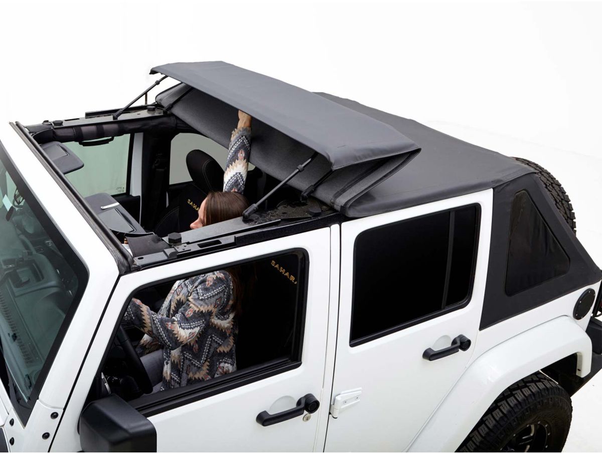 Voyager Top 4 Door Black Diamond Sail Cloth Tint 07-18 JKU Rugged Ridge