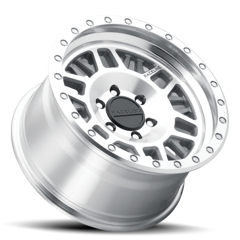Raceline 951MC Ryno 17x9in / 8x165.1 BP / -12mm Offset / 125.2mm Bore - Machined Wheel