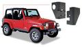 Black Trail Armor Rear Corners For 1997-2006 Jeep Wrangler 2-Door Pair Bushwacker