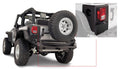 Black Trail Armor Rear Corners For 2007-2018 Jeep Wrangler JK 2-Door, Pair Bushwacker