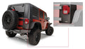 Black Trail Armor Rear Corners For 2007-2018 Jeep Wrangler JK Unlimited 4-Door, Pair Bushwacker