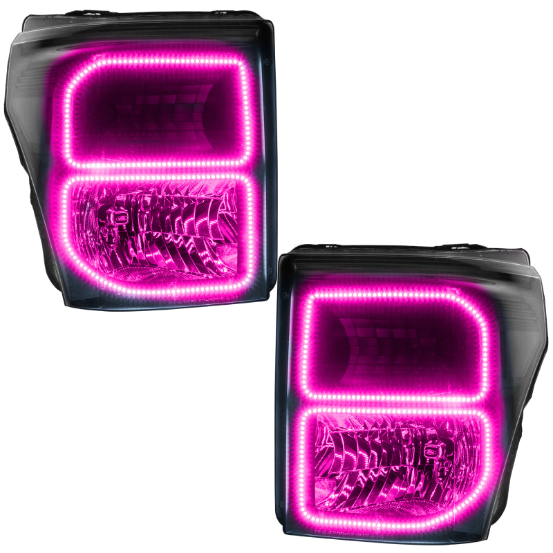 Oracle 11-16 Ford F250/350 LED HL - Black - ColorSHIFT