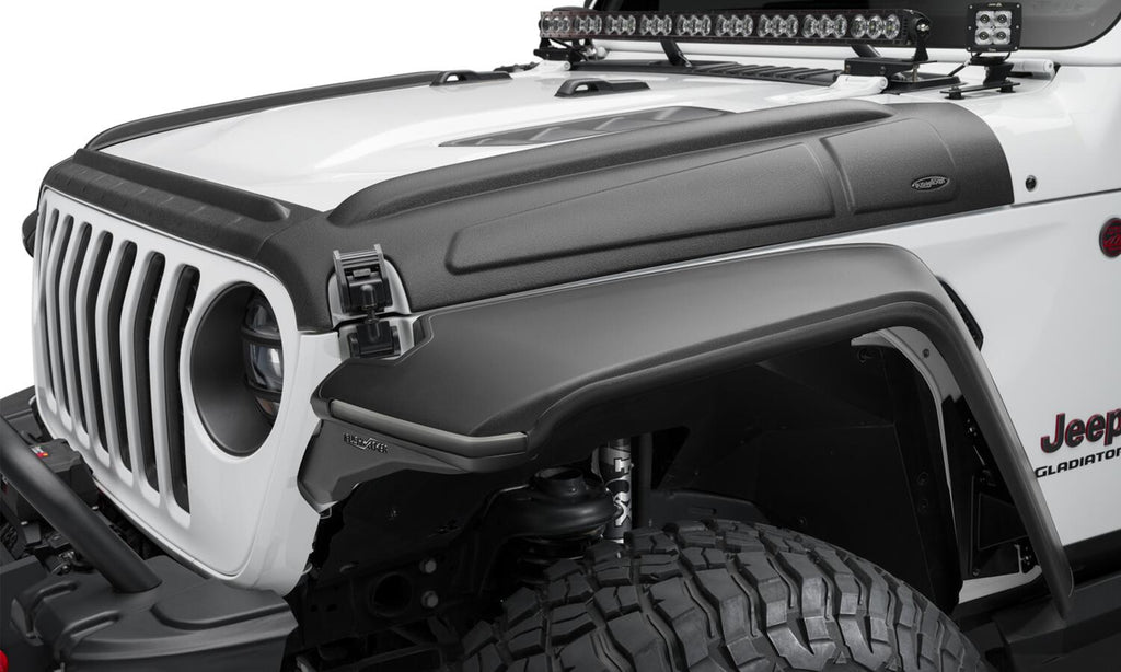 Black Trail Armor Hood Stone Guard For 07-18 Jeep Wrangler JK, Unlimited Bushwacker