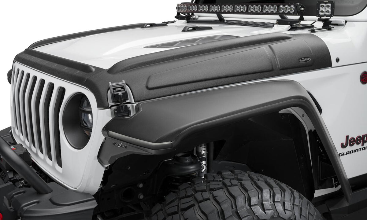 Black Trail Armor Hood Stone Guard For 07-18 Jeep Wrangler JK, Unlimited Bushwacker