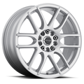 Aluminum Wheels 17x7.5 Mystique 141S Gloss Silver 40 Offset 5 on 108/5 on 114.3 Bolt Pattern 72.62 Bore Raceline