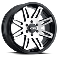 Cast Aluminum Wheels 142 BK 20x9 Machined Spokes Black ION Wheels