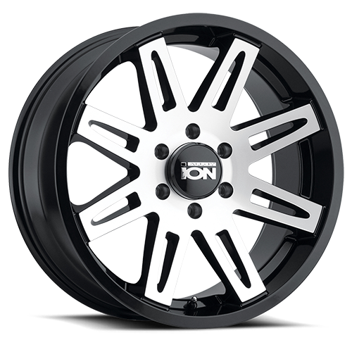 Cast Aluminum Wheels 142 BK 20x9 Machined Spokes Black ION Wheels
