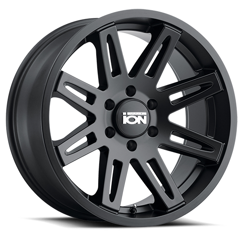 Cast Aluminum Wheels 142 MB 17x9 Matte Black ION Wheels