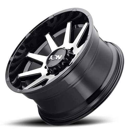 Cast Aluminum Wheels 143 GBM 17x9 Machined Face Gloss Black ION Wheels