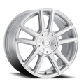 Aluminum Wheels 18x8 Encore 145S Hyper Silver Split Spoke 40 Offset 5 on 100/5 on 114.3 Bolt Pattern 72.62 Bore Raceline
