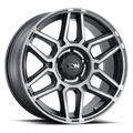 Cast Aluminum Wheels 146 MB 20x9 Machined Dark Tint Matte Black ION Wheels