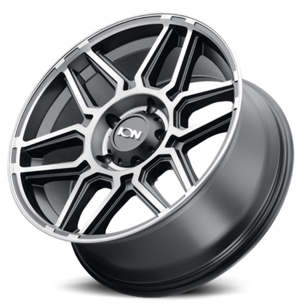 Cast Aluminum Wheels 146 MB 20x9 Machined Dark Tint Matte Black ION Wheels