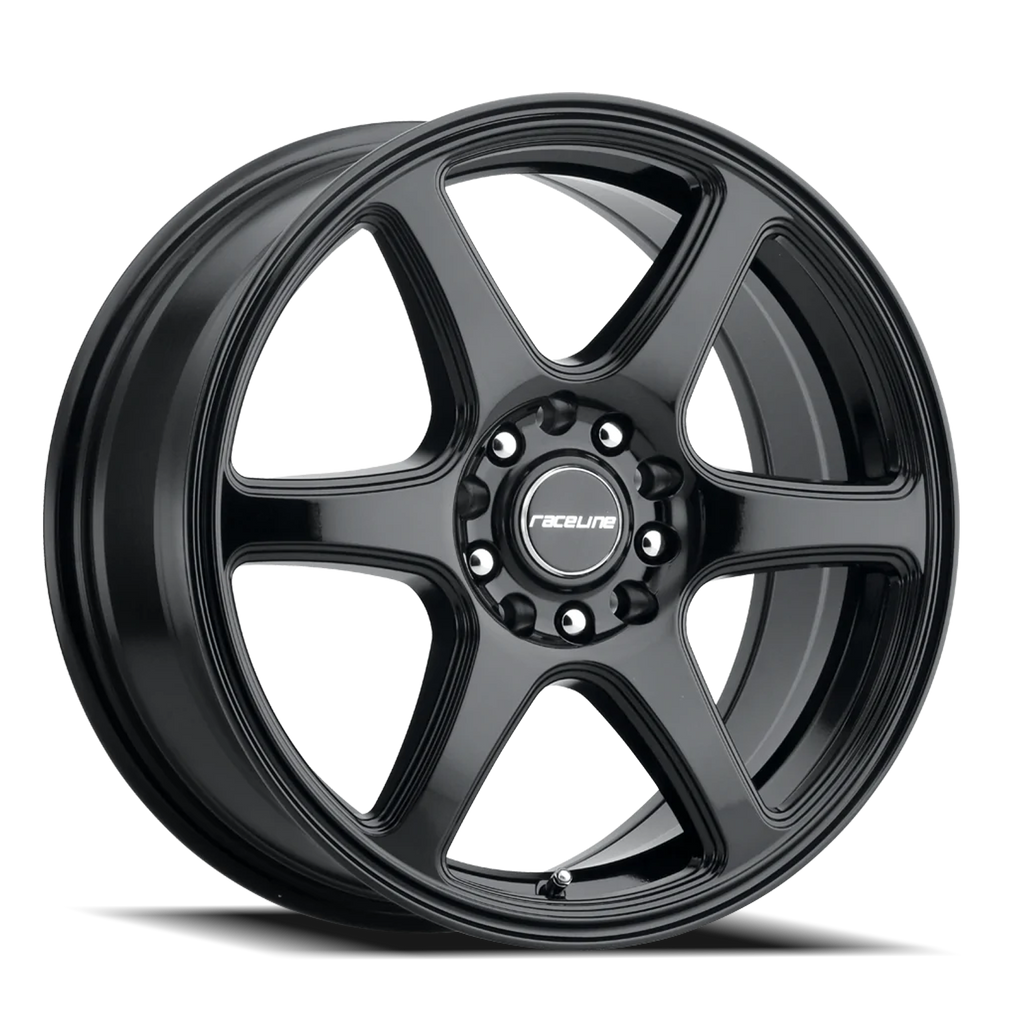 Aluminum Wheels 15x7 Matrix 146B Gloss Black 40 Offset 4 on 108 Bolt Pattern 72.62 Bore Raceline
