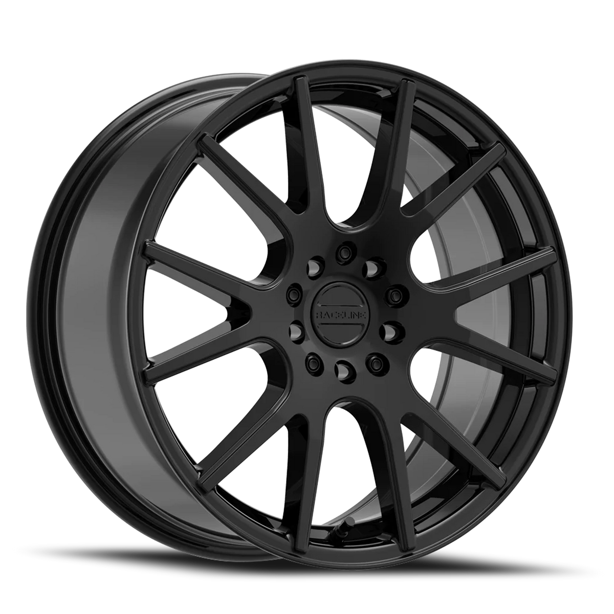 Aluminum Wheels 16x7 Intake 147B Black 40 Offset 5 on 100/5 on 114.3 Bolt Pattern 72.62 Bore Raceline