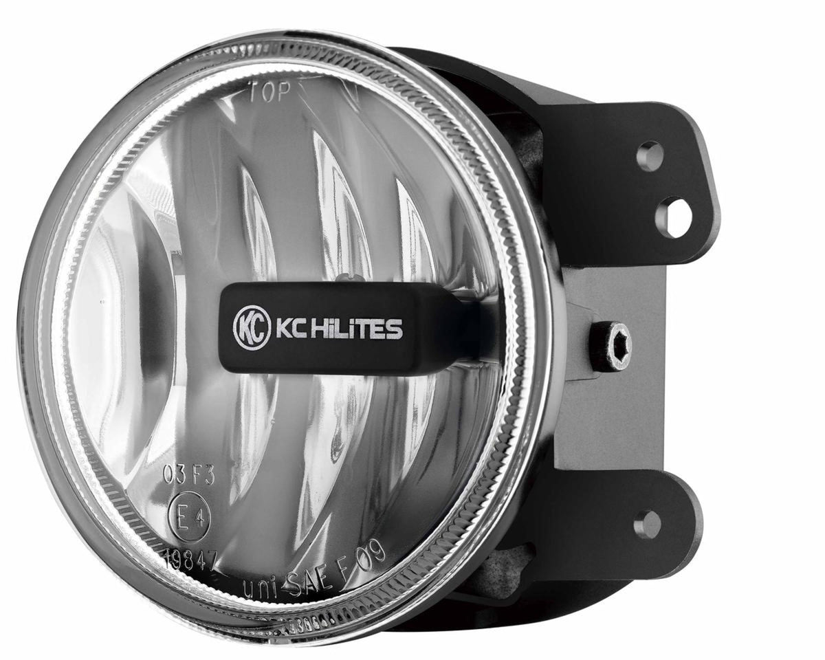 G4 Gravity LED 4 Inch SAE ECE Fog 1- Light 2010-2018 Jeep Wrangler JK 2/4-Door KC HiLiTES