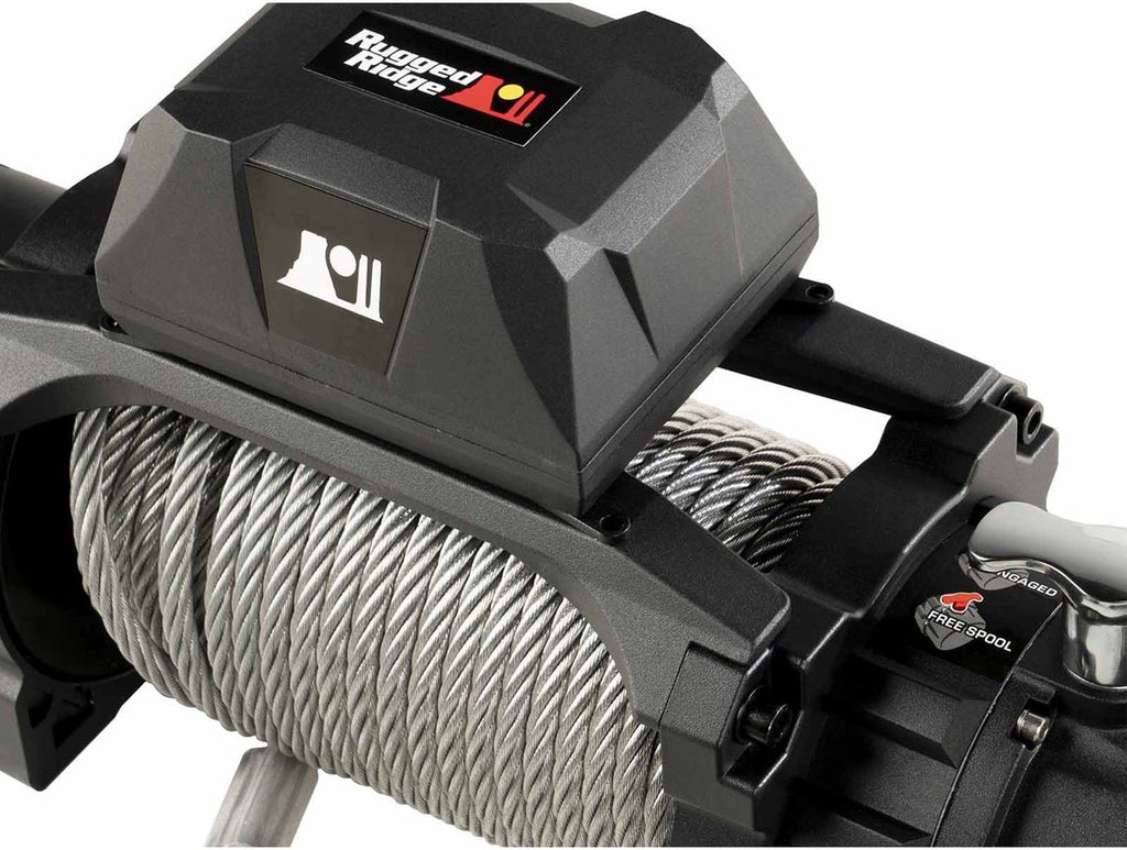 Trekker Winch 10000 Lbs Cable IP68 Waterproof Wired Remote Rugged Ridge