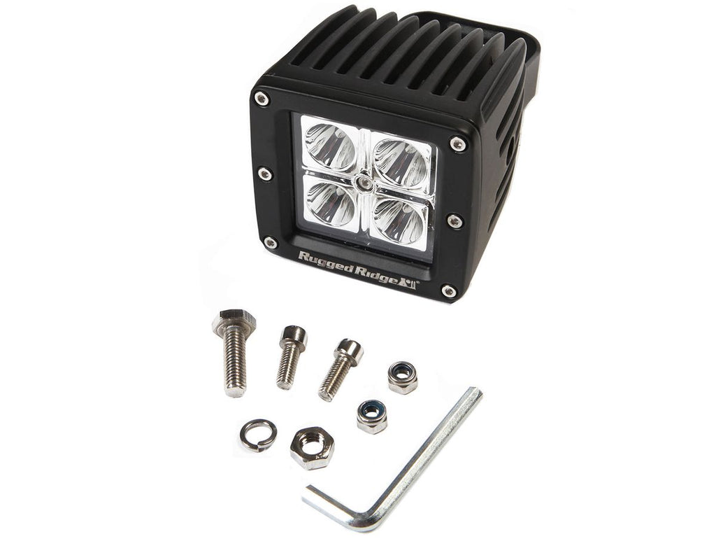 Light Kit 3 Inch LED Cube 16 Watt 840 Lumens Rugged Ridge