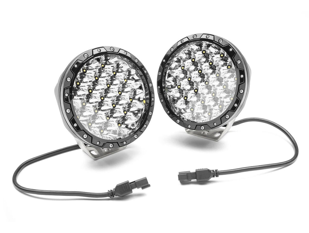 Driving Light 7IN Round Black Universal Rugged Ridge
