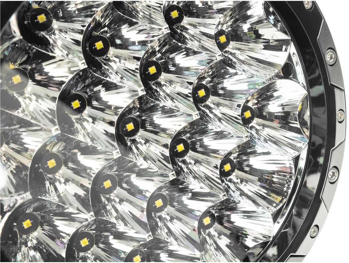 Driving Light 7IN Round Black Universal Rugged Ridge