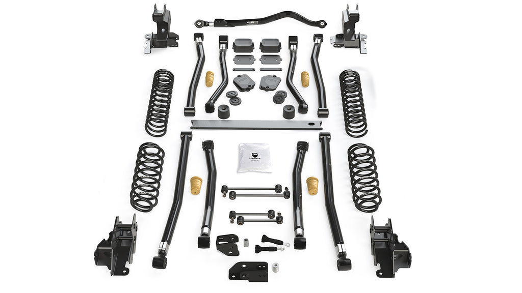 18-Up Wrangler JL 4 Door 4.5 Inch Alpine CT4 Long Arm Suspension System No Shocks TeraFlex