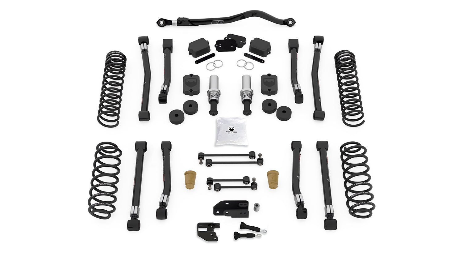 18-Up Wrangler JL 2 Door 3.5 Inch Alpine RT3 Short Arm Suspension System No Shocks TeraFlex