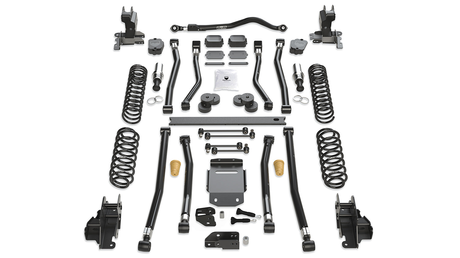 18-Up Wrangler JL 4 Door 4.5 Inch Alpine RT4 Long Arm Suspension System No Shocks TeraFlex