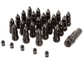 Wheel Lug Nut/Valve Stem Cap Kit Bullet Style Black Rugged Ridge