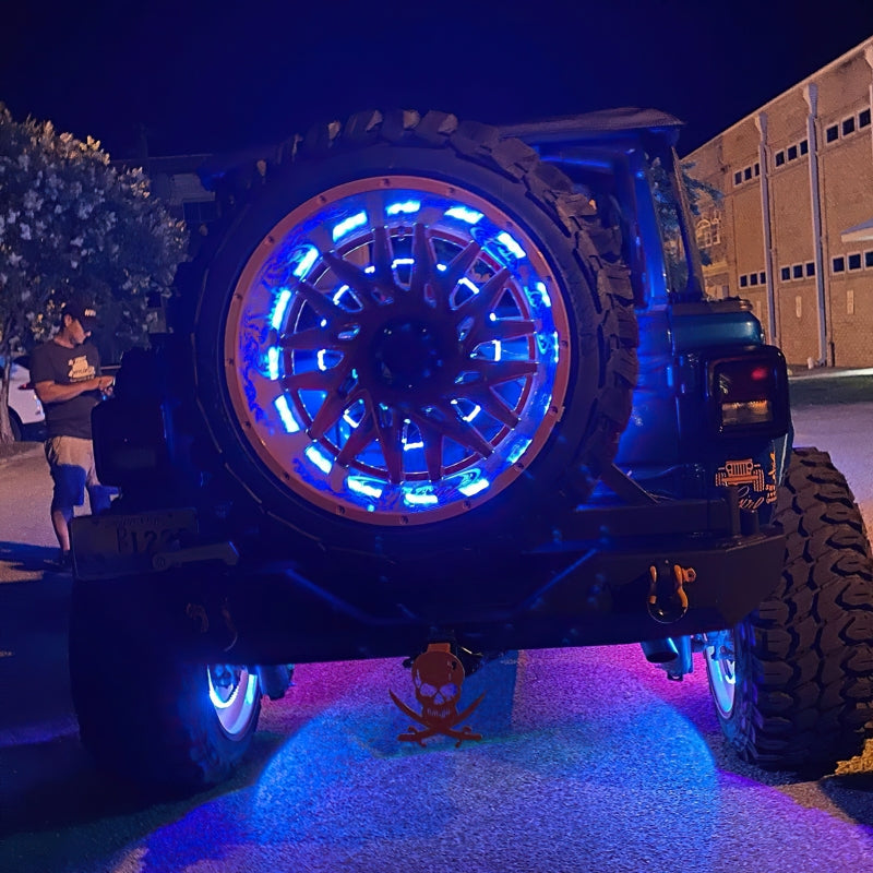Oracle LED Illuminated Wheel Rings - Double LED - Blue