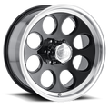 Cast Aluminum Wheels 171 BK 16x8 Machined Lip Black ION Wheels