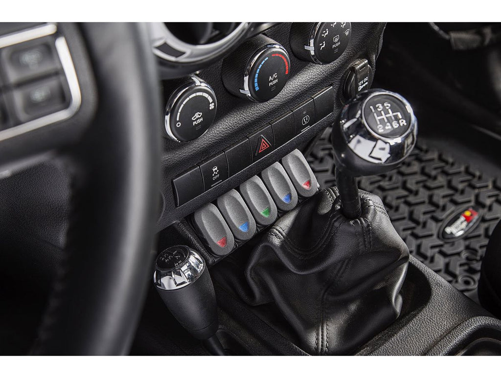 Switch Pod Panel Center Console Lower 11-18 Jeep Wrangler JK/JKU Rugged Ridge