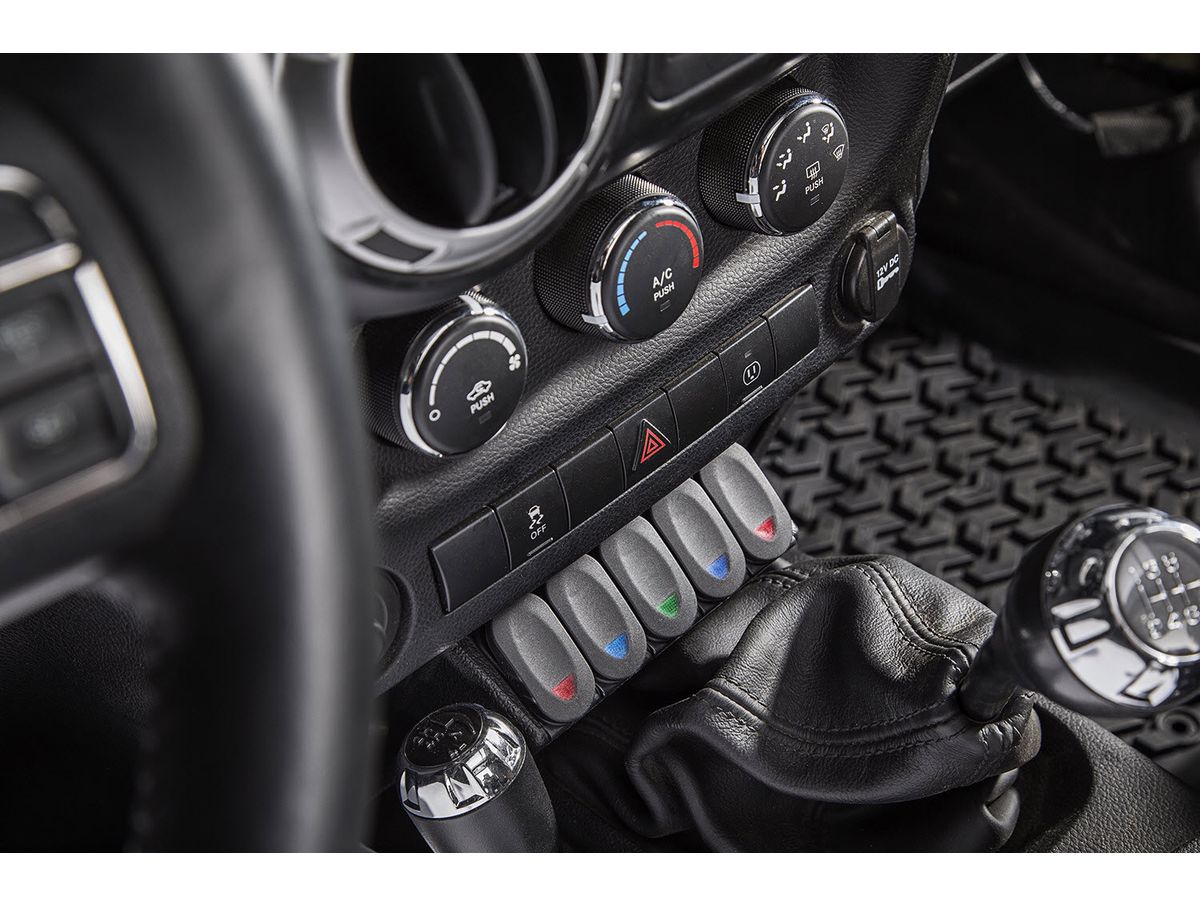 Switch Pod Panel Center Console Lower 11-18 Jeep Wrangler JK/JKU Rugged Ridge