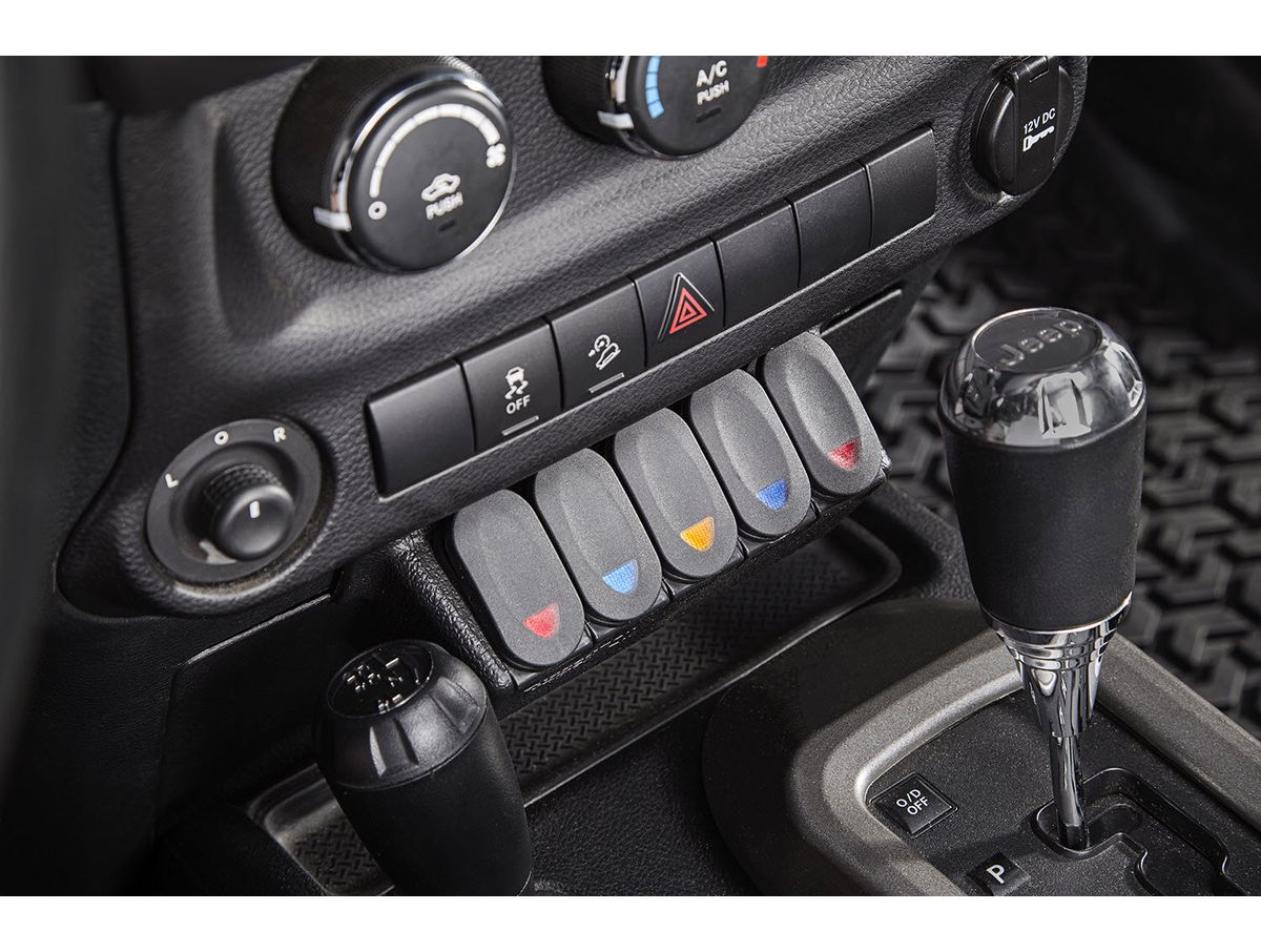 Switch Pod Panel Center Console Lower 11-18 Jeep Wrangler JK/JKU Rugged Ridge
