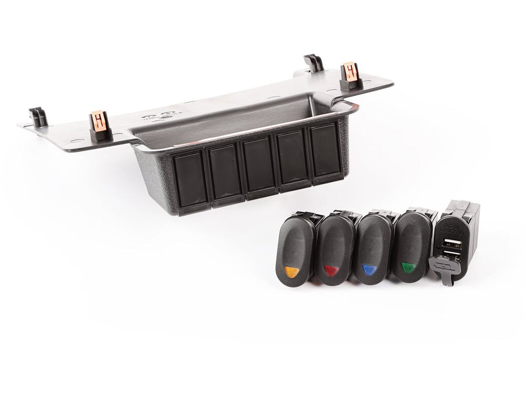Switch Panel Kit Lower 11-18 Jeep Wrangler JK/JKU Rugged Ridge