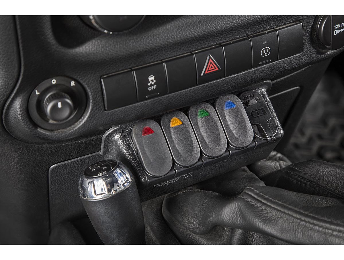 Switch Panel Kit Lower 11-18 Jeep Wrangler JK/JKU Rugged Ridge