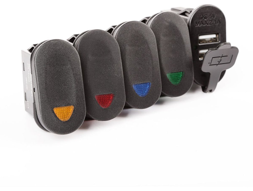 Switch Panel Kit Lower 11-18 Jeep Wrangler JK/JKU Rugged Ridge