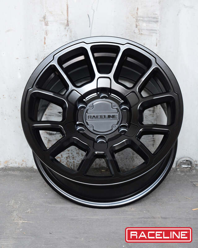 Raceline 950B Gauge 17x8.5in / 6x120 BP / 18mm Offset / 67.1mm Bore - Satin Black Wheel