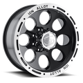 Cast Aluminum Wheels 174 18x9 Machined Lip Black ION Wheels
