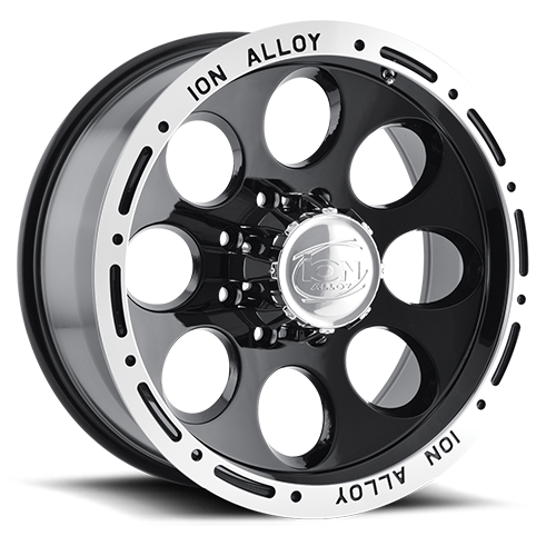 Cast Aluminum Wheels 174 18x9 Machined Lip Black ION Wheels